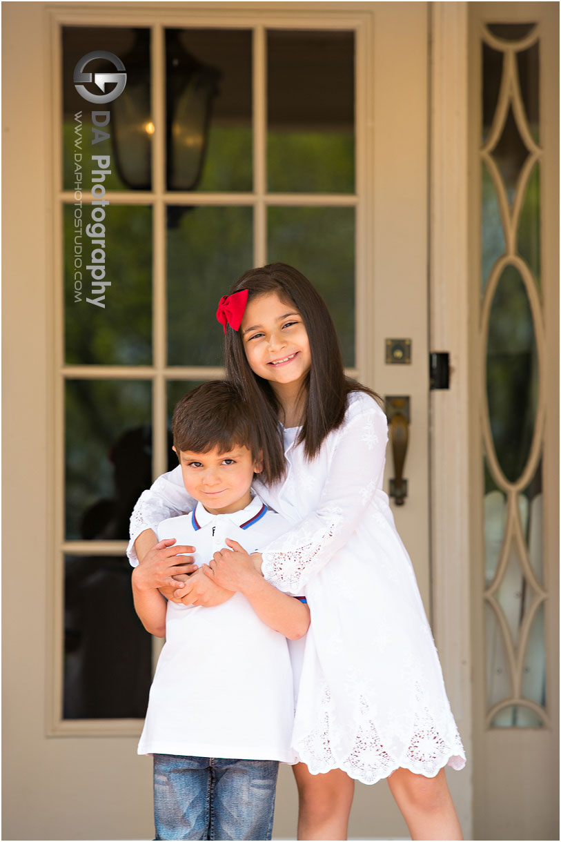 Outdoor Siblings Portrait