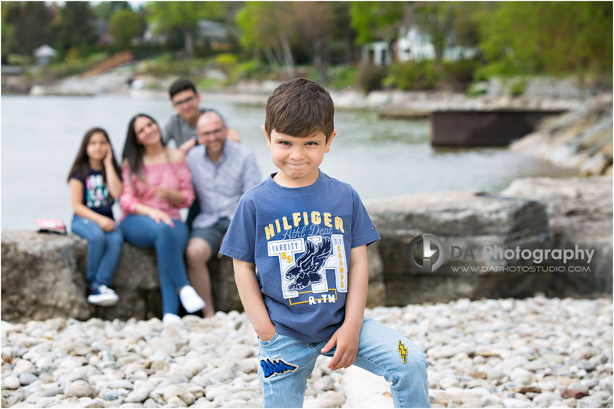 Lakefront Family Photo in Burlington