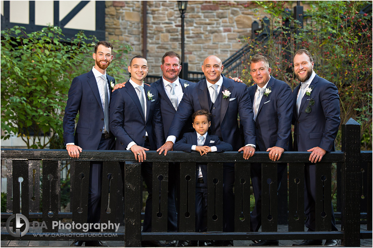 Groomsman Fall Wedding Photos