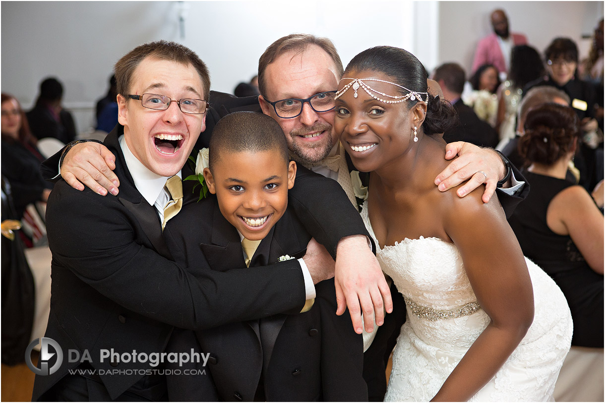 Wedding Day Blended Family Photo