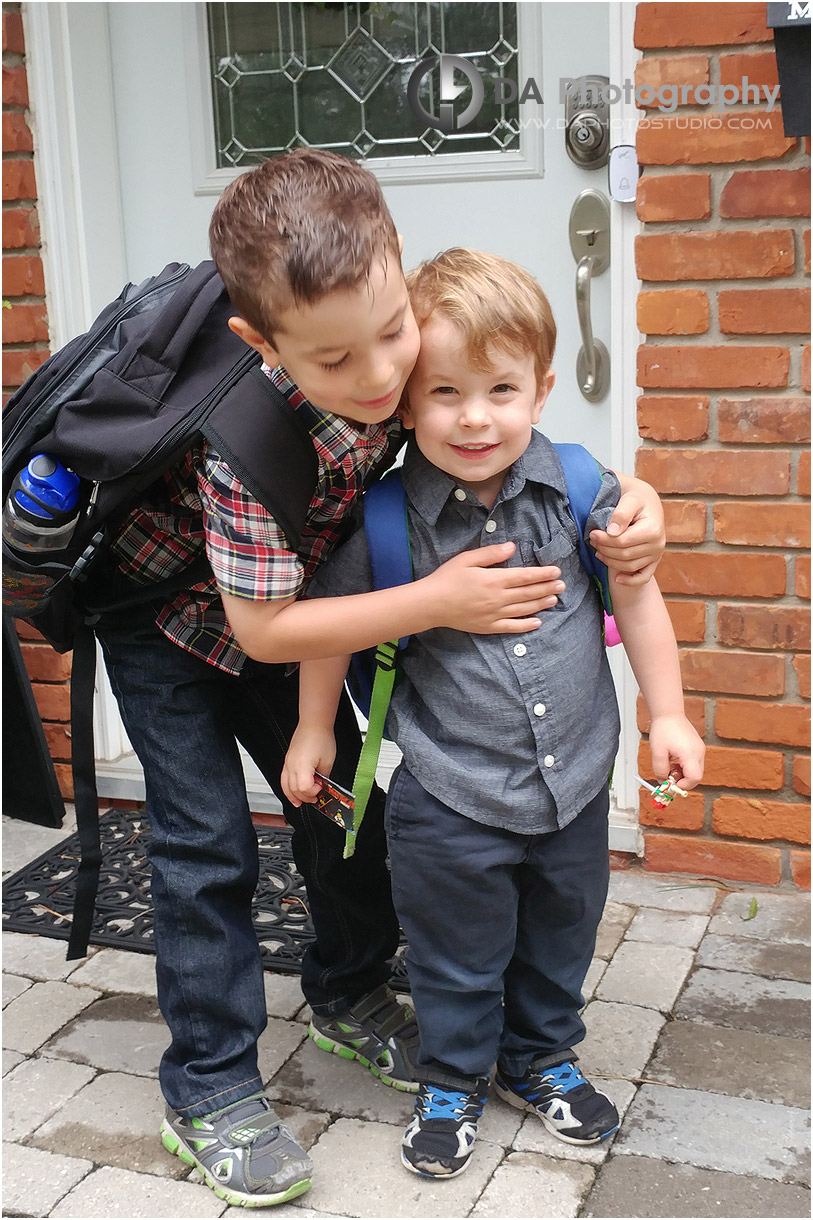 Brothers in Back-to-School Photo
