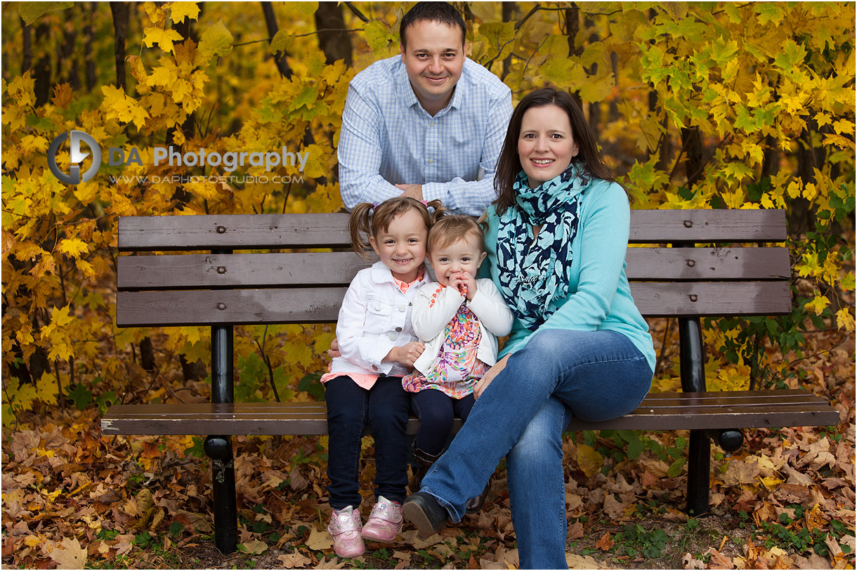 Family Fall Pictures at Notting Hill Gate park in Oakville