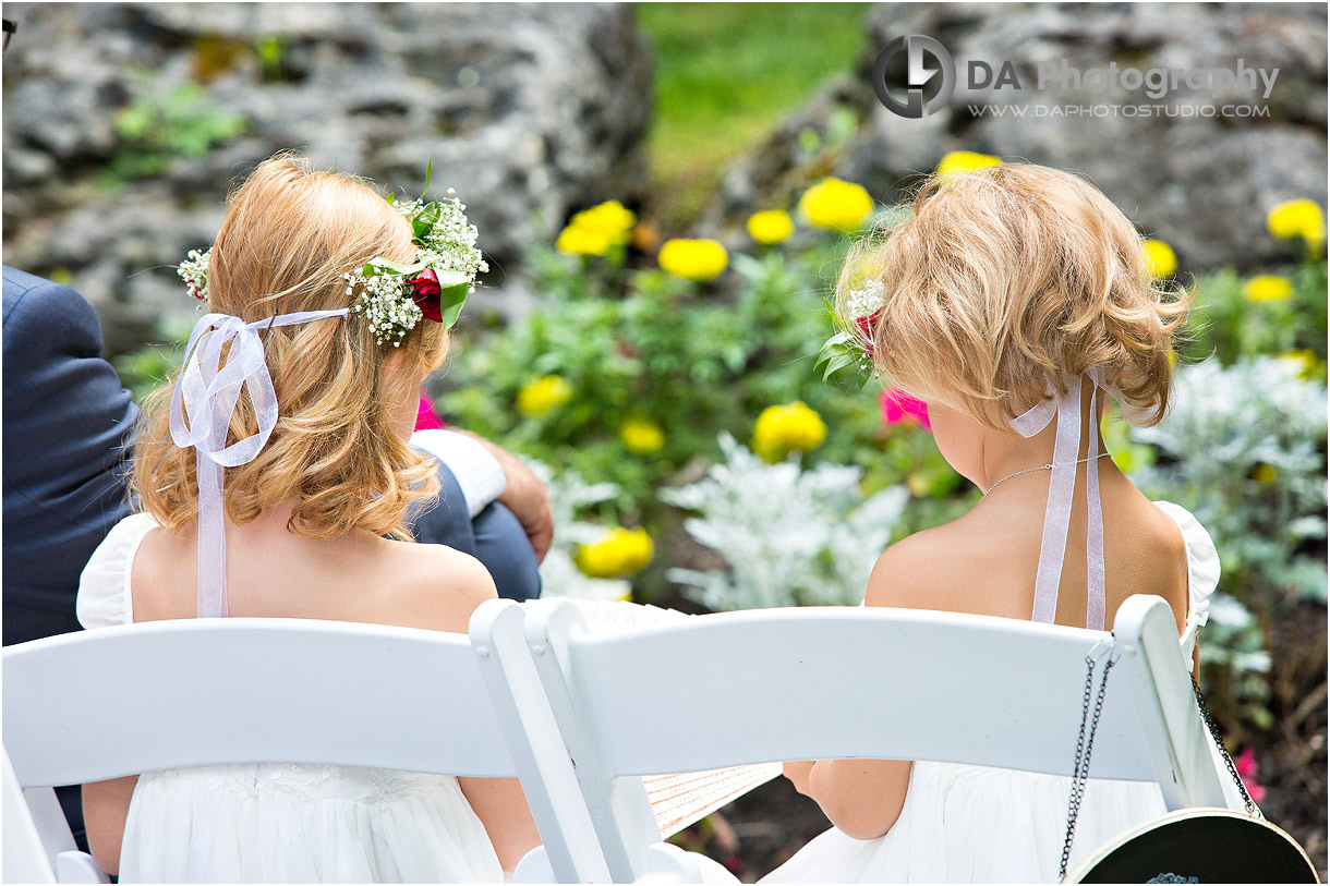 Flower girls in Millcroft Inn Wedding