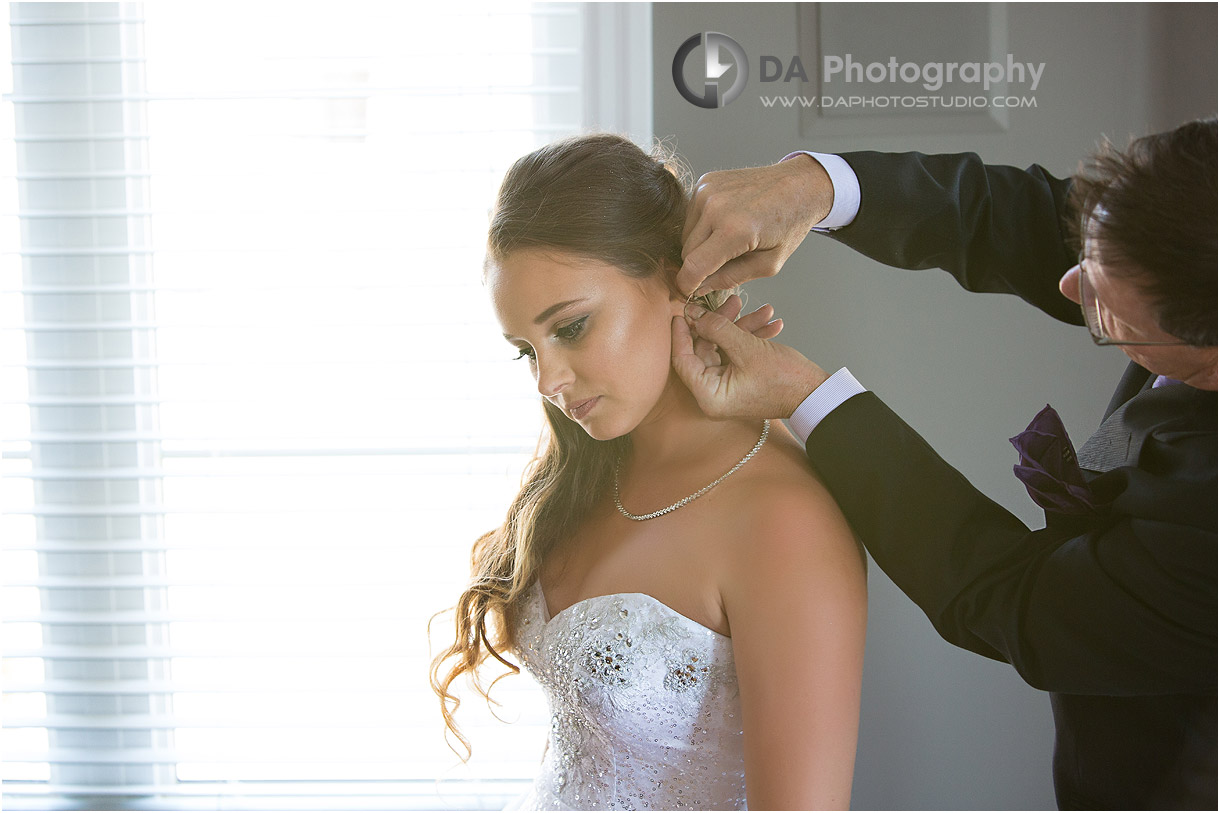 Bride with her Father on a wedding day