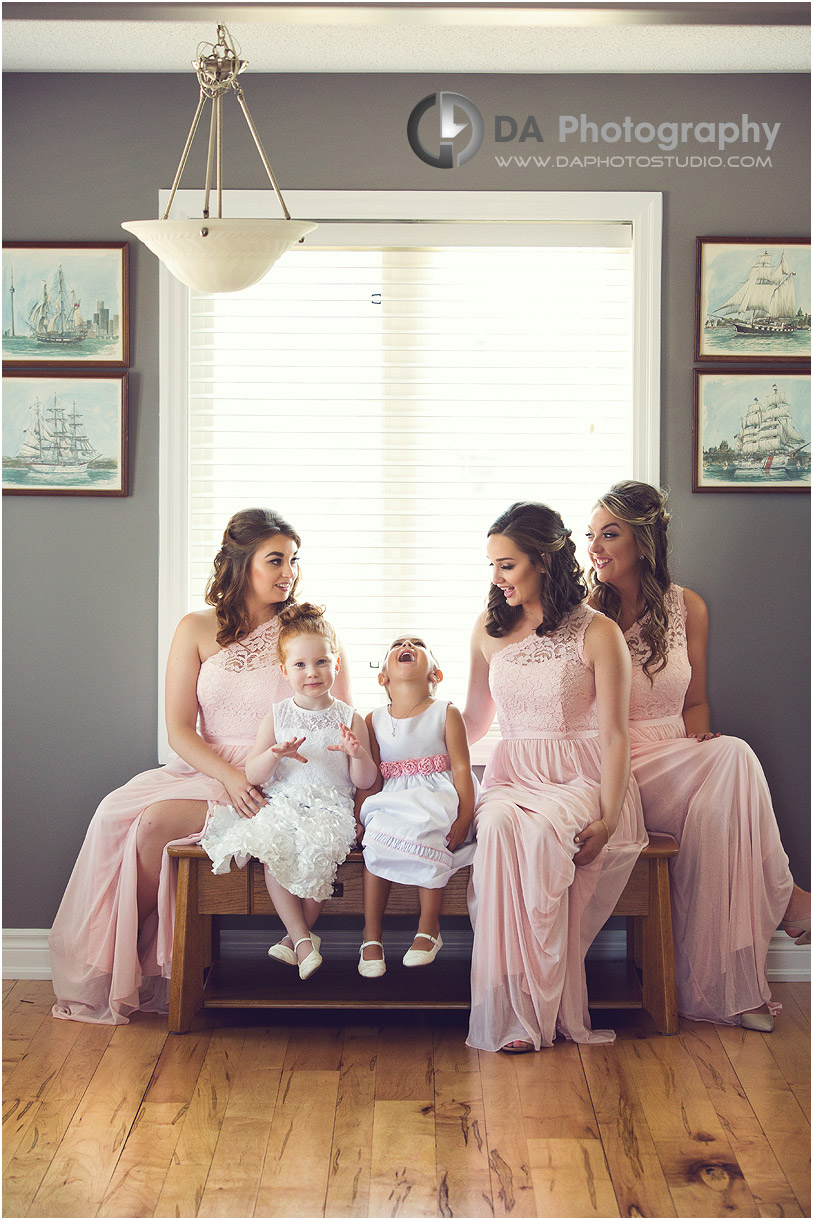 Fun Bridesmaids Portrait at Pipers Heath