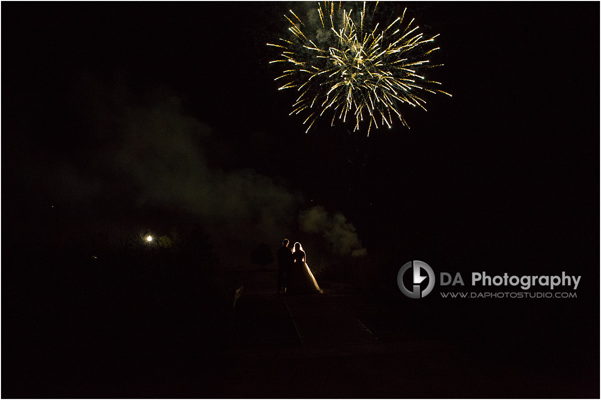 Fireworks on Wedding at Pipers Heath