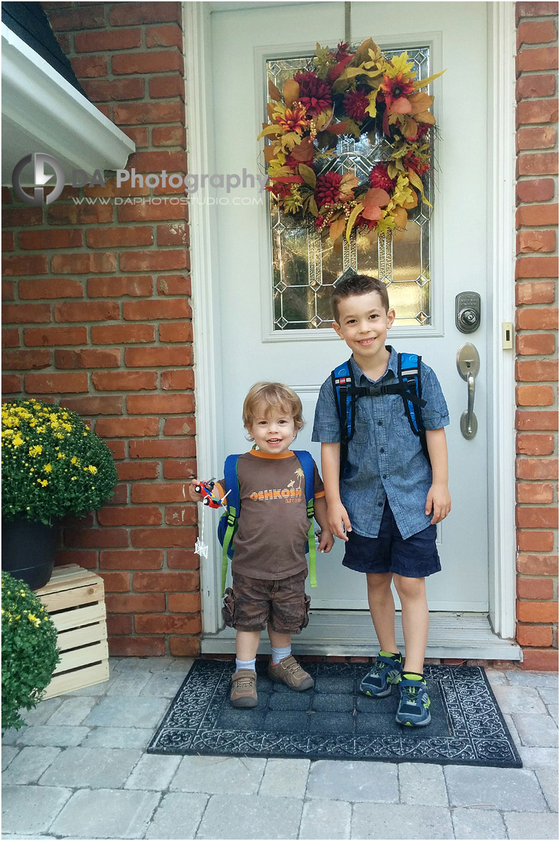 Back-to-School Photos of Siblings in Guelph