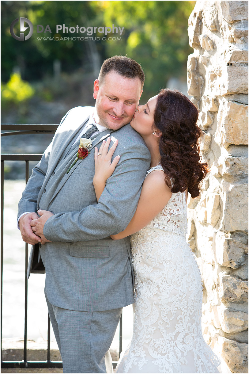 Wedding Picture at Mill Race in Cambridge