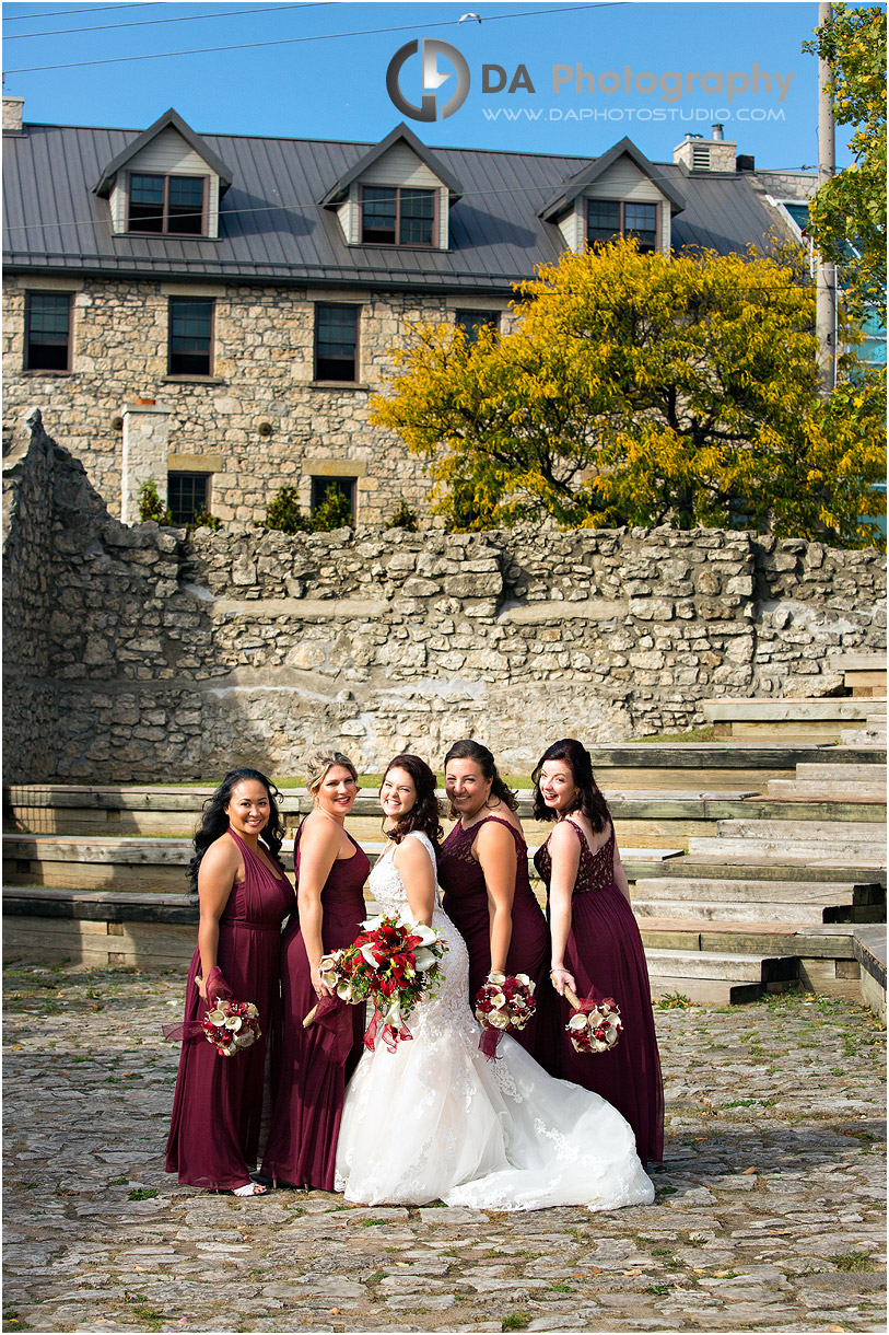 Bridesmaids at Cambridge Mill Wedding