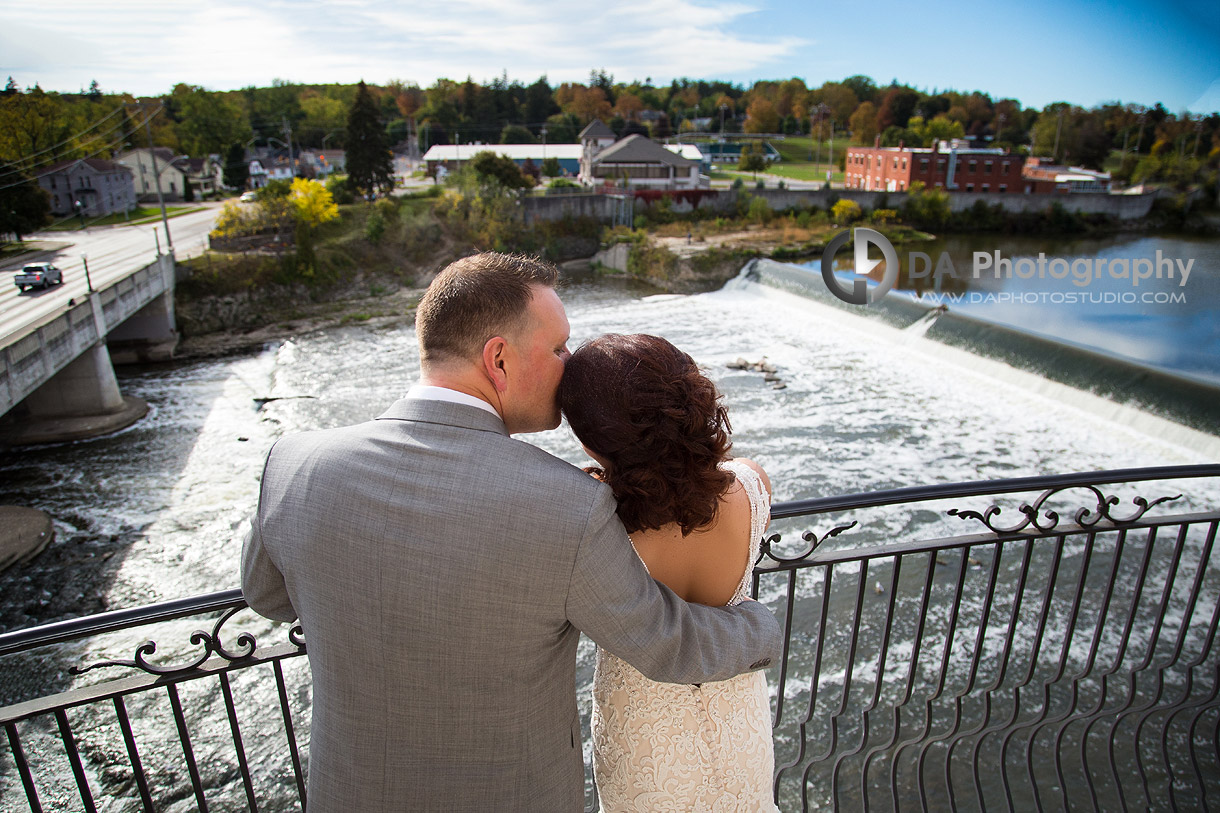 Bride and Groom at Cambridge Mill