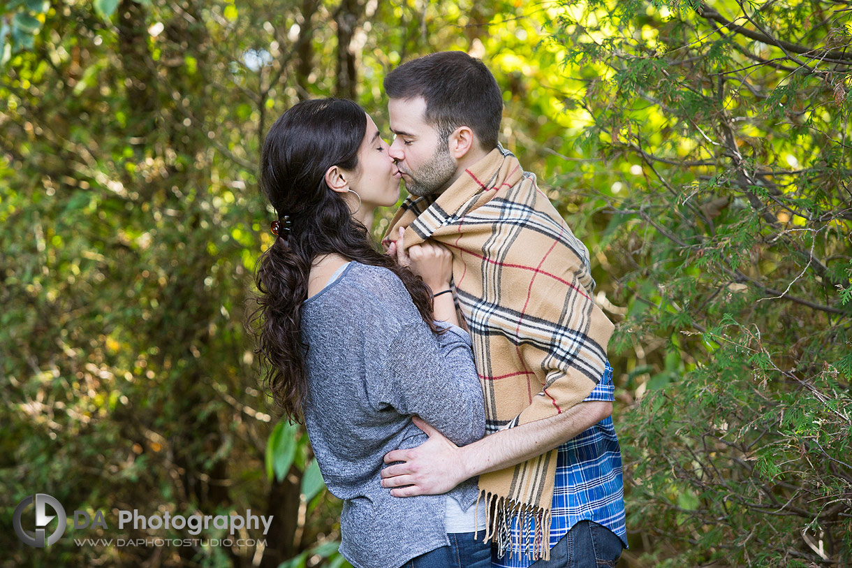 Sunset engagement pictures in Burlington