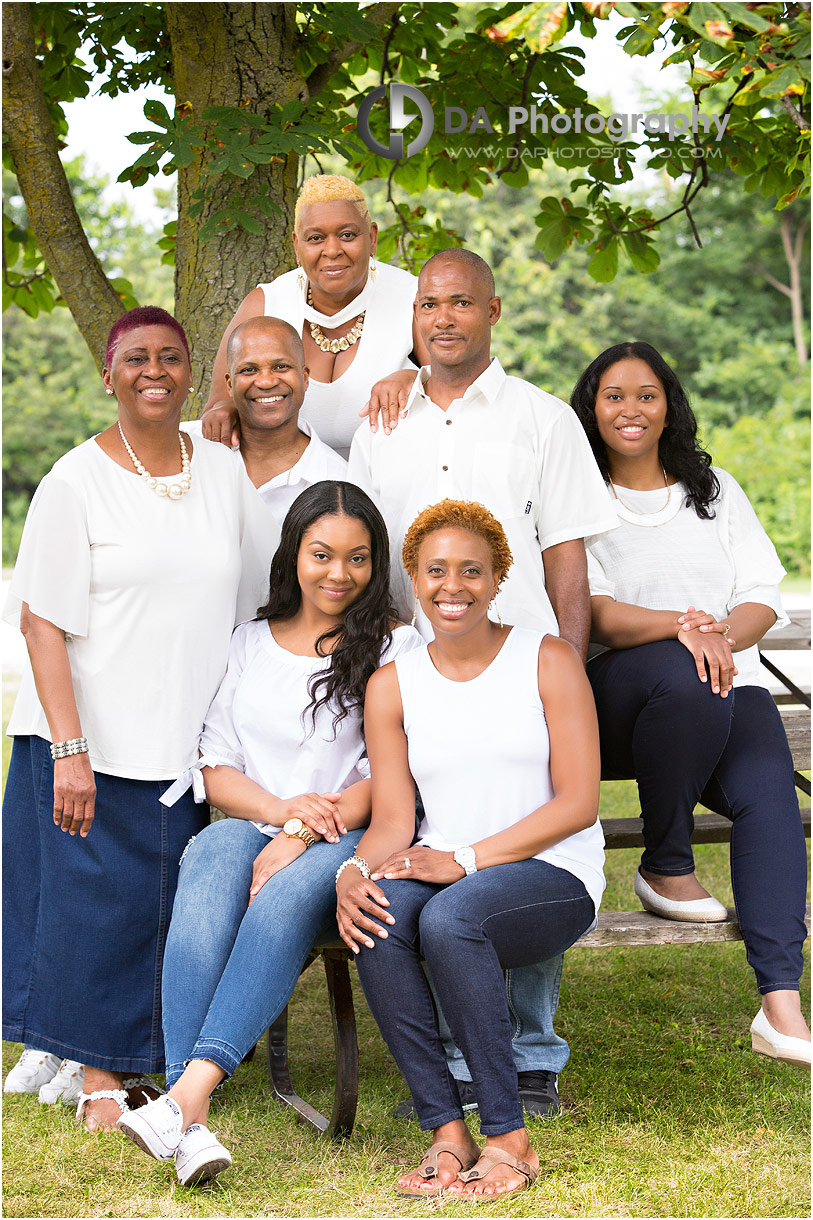 Group Family photos at Heart Lake Conservation Area in Brampton