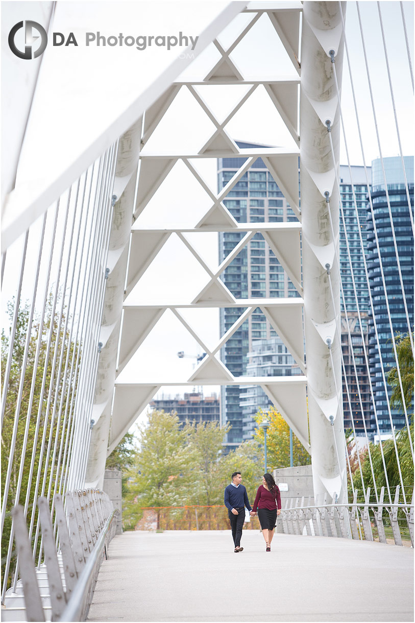 Engagement at Humber Bay Arch Bridge