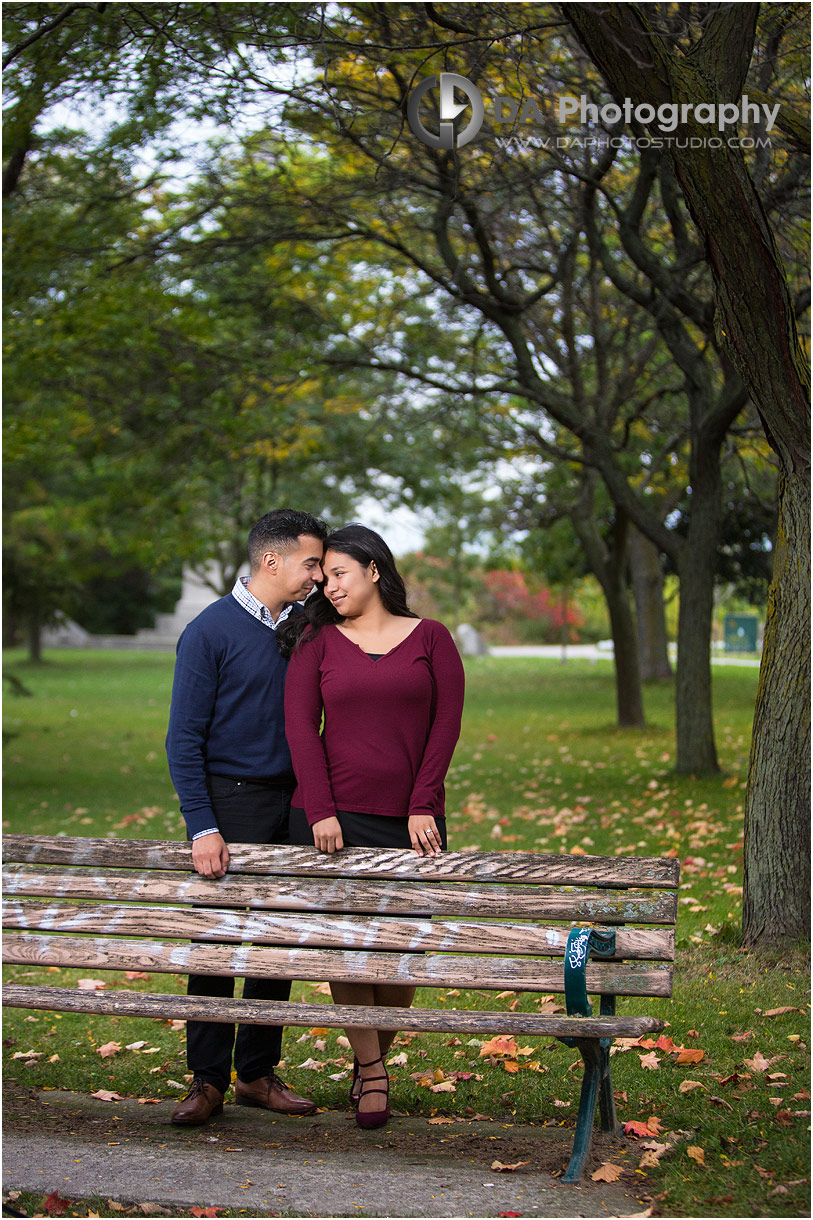 Engagement photos at Sunnyside Park in Toronto