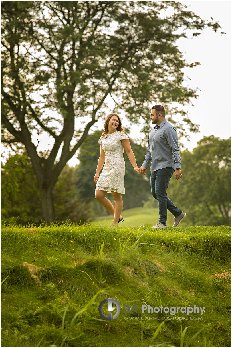 Hamilton Golf Club Engagement Photo