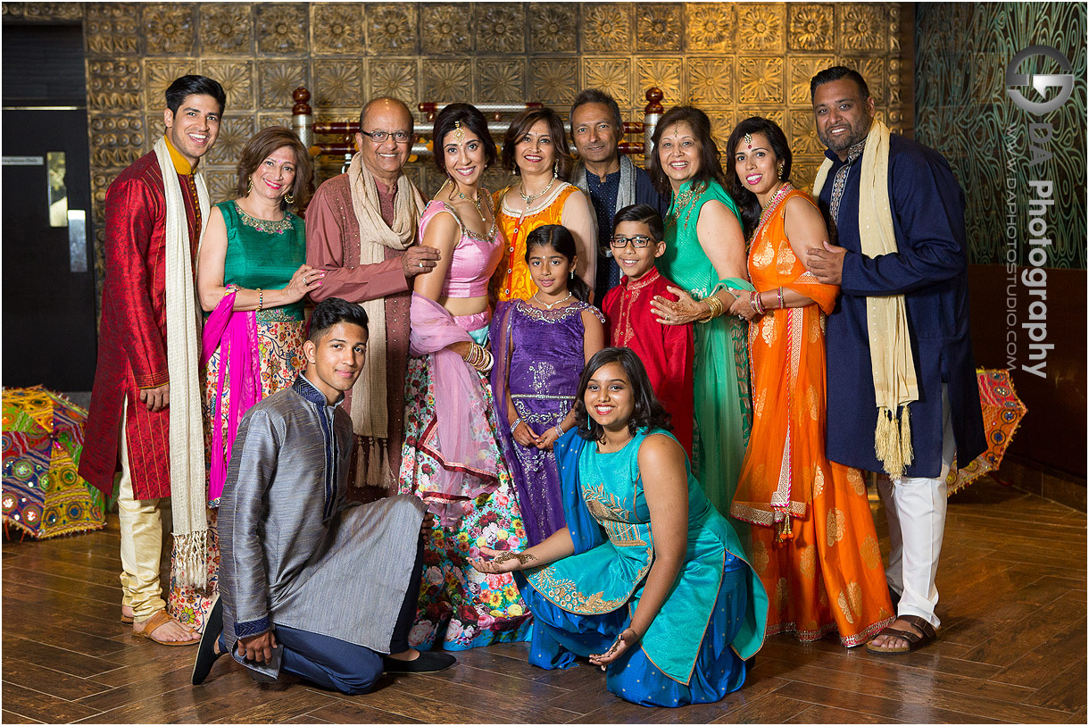 Family Portrait at Mehndi Party