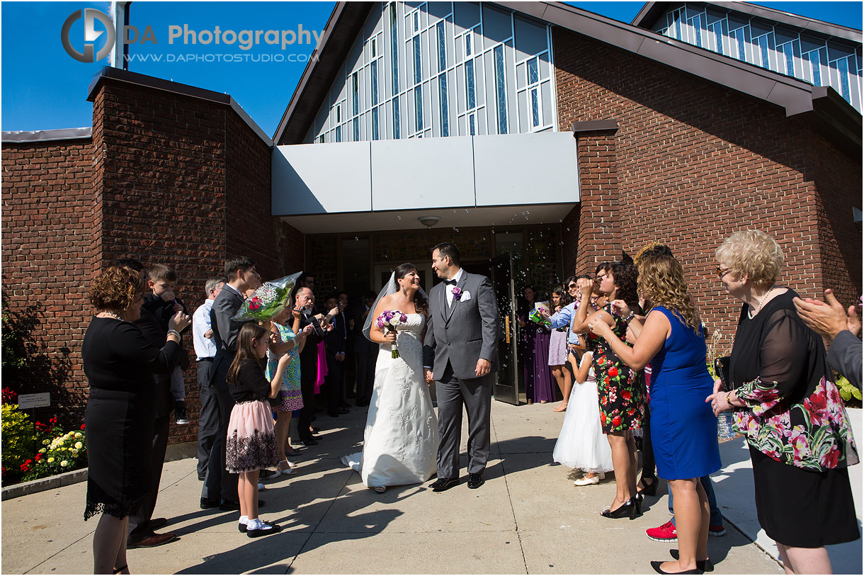 Grand exit from Church wedding ceremony