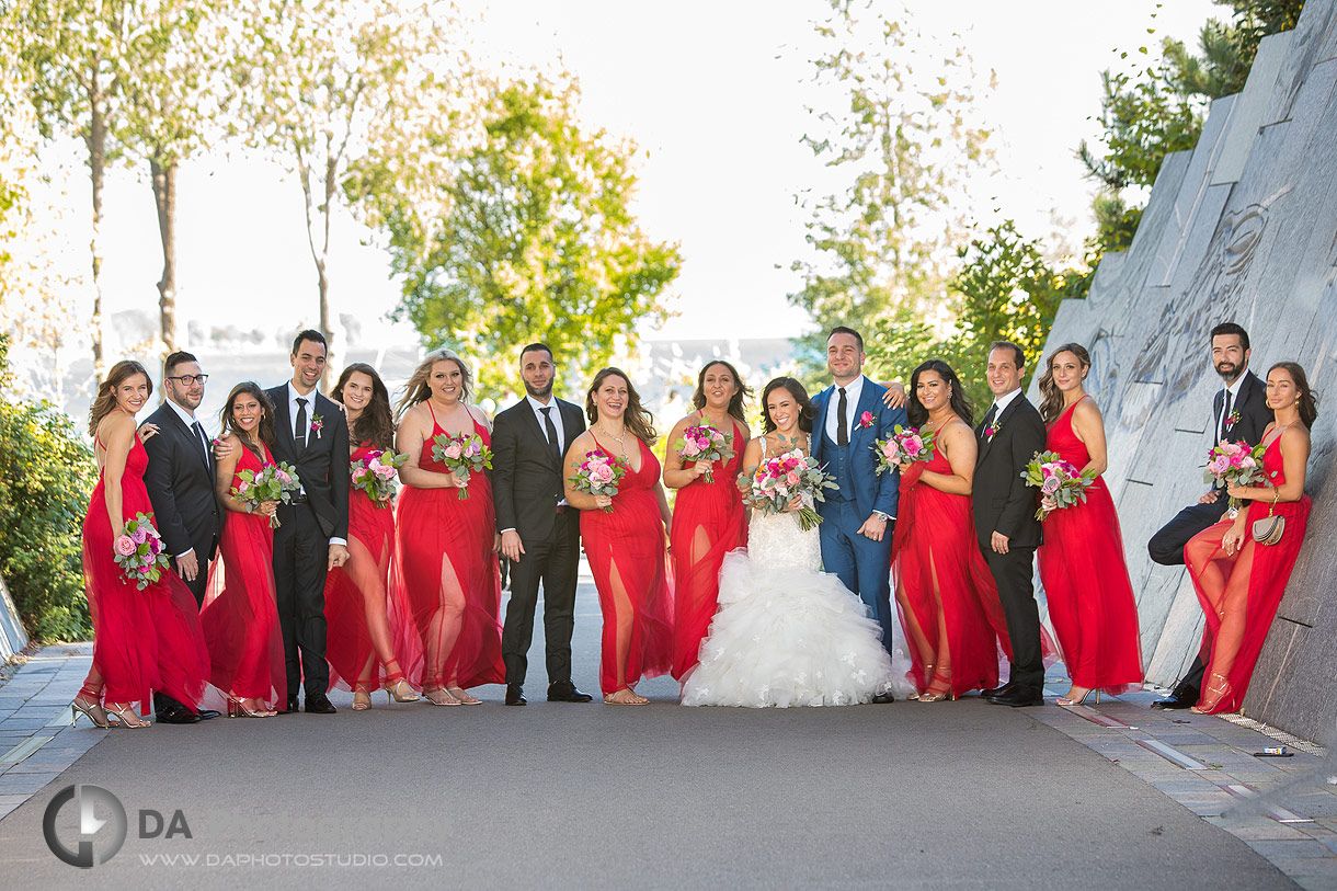 Bridal Party at Trillium Park in Toronto