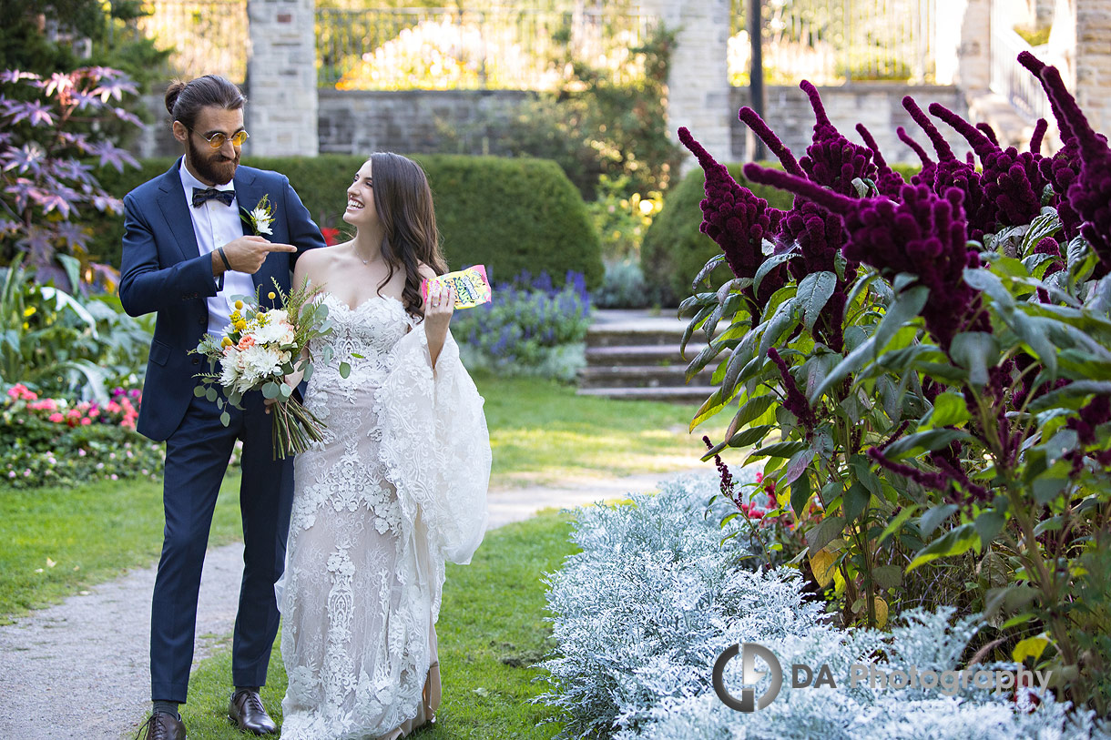 Bride and Groom at Alexander Muir Memorial Gardens