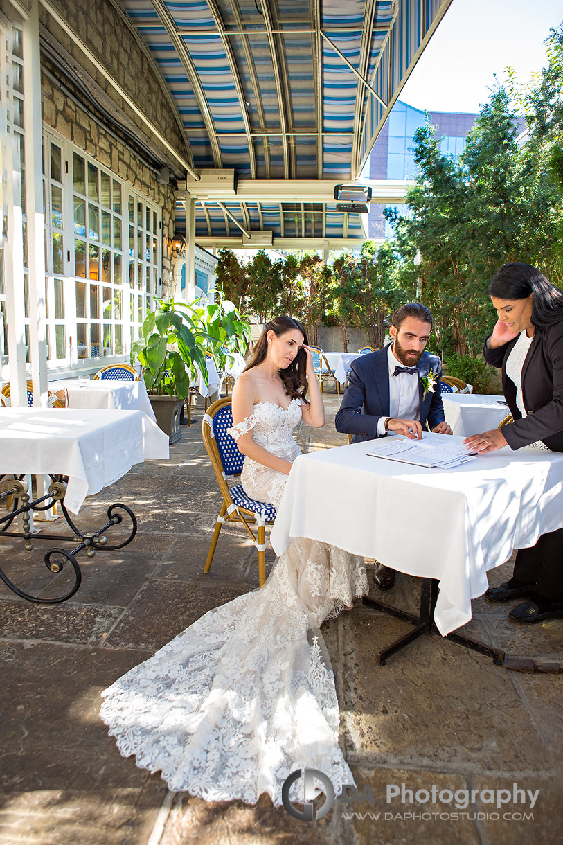 Wedding Ceremony at Auberge du Pommier in Toronto