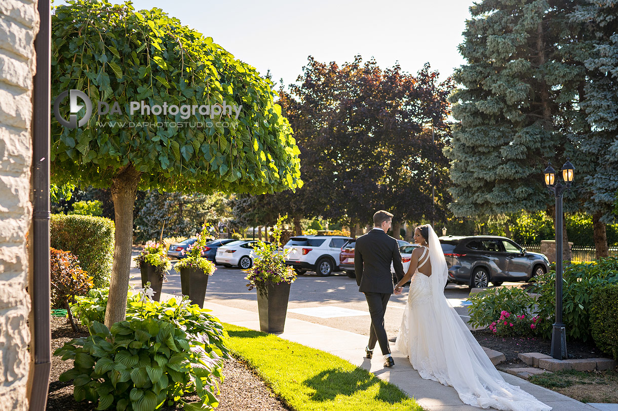 Bride and Groom at Edgewater Manor