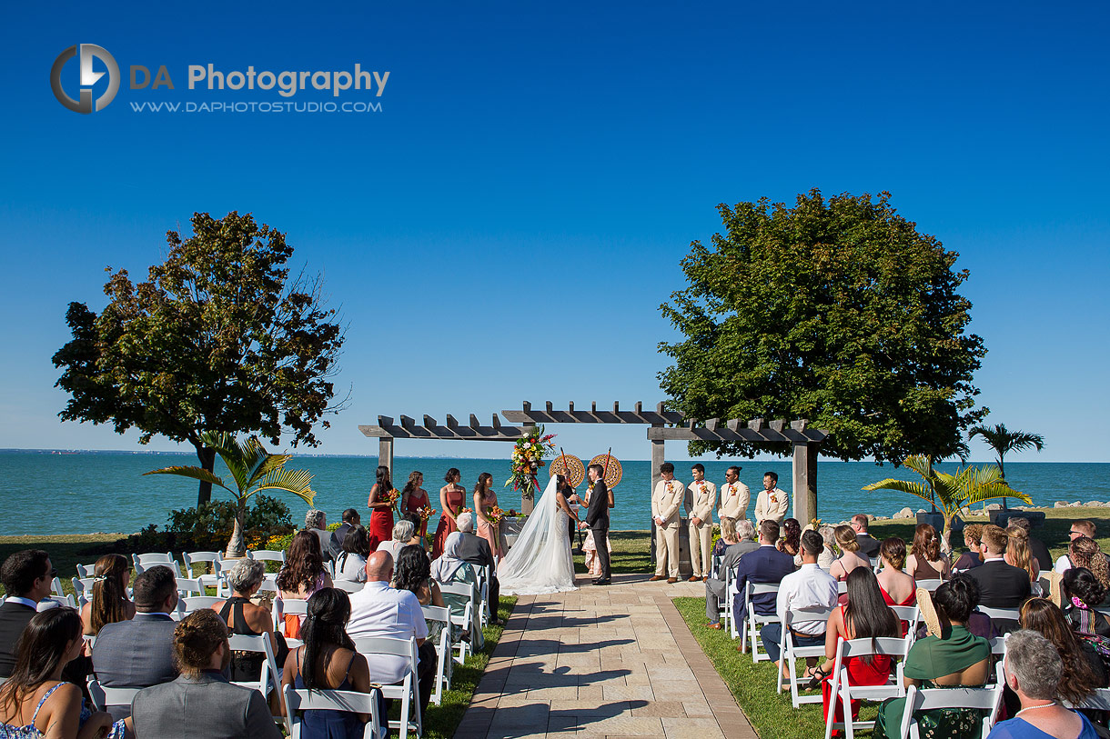 Lakeview wedding at Edgewater with night fireworks