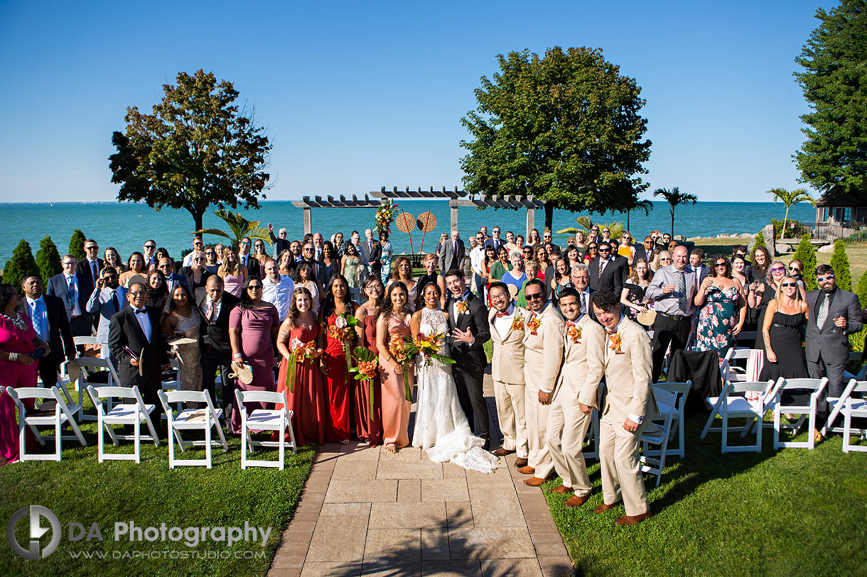 Outdoor Weddings at Edgewater Manor with fireworks