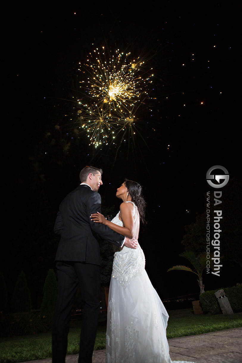 Wedding Day Firework at Edgewater Manor