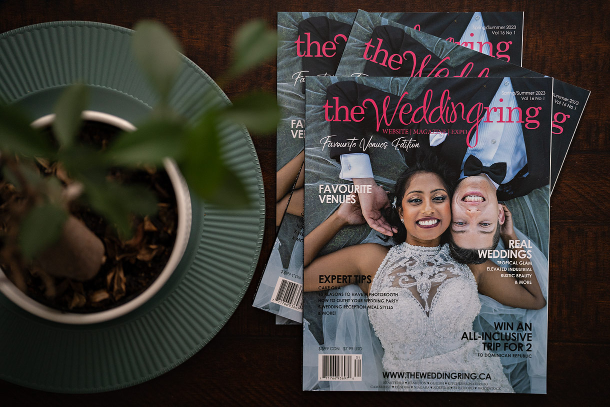 The Wedding Ring Magazine Front Cover Photo by DA Photography