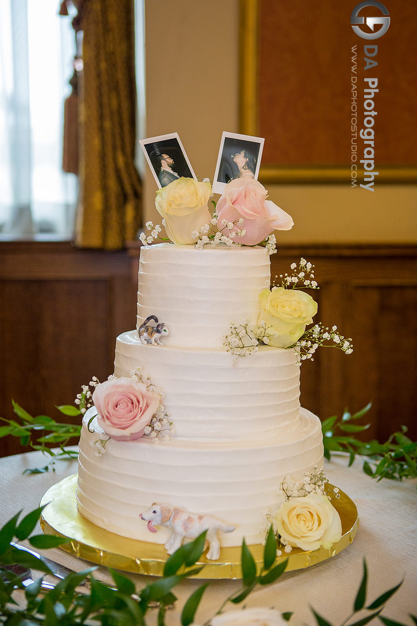 Wedding Cake at Liuna Station in Hamilton