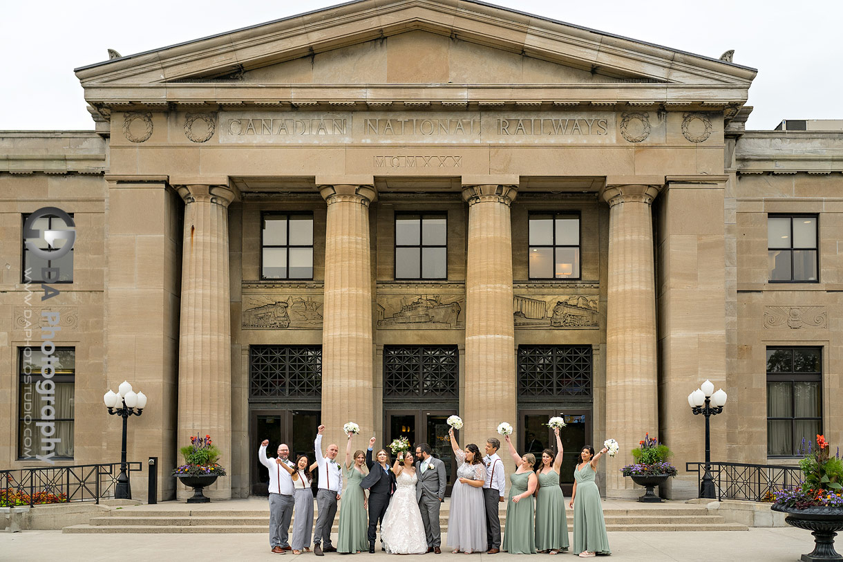 Bridal Party at Liuna Station Wedding