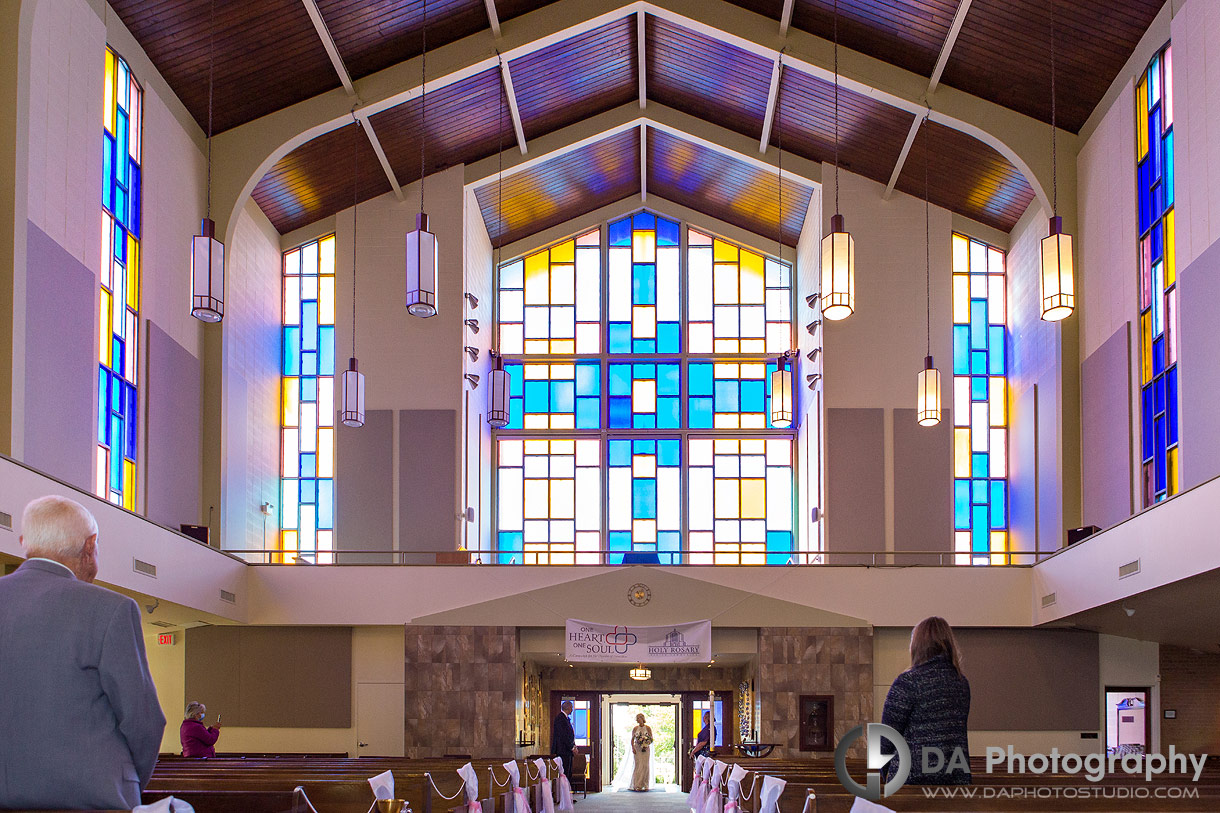 Wedding ceremony at Holy Rosary Church in Guelph