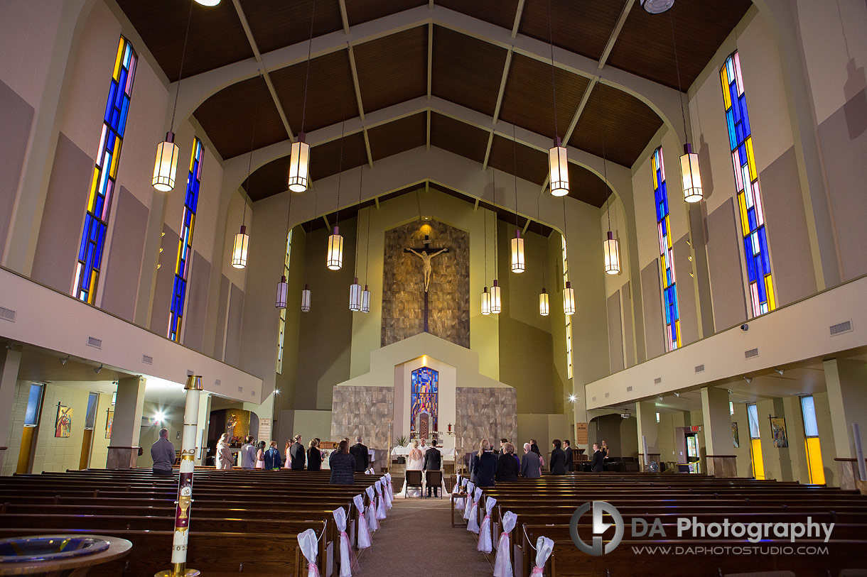 Wedding ceremony at Holy Rosary Church