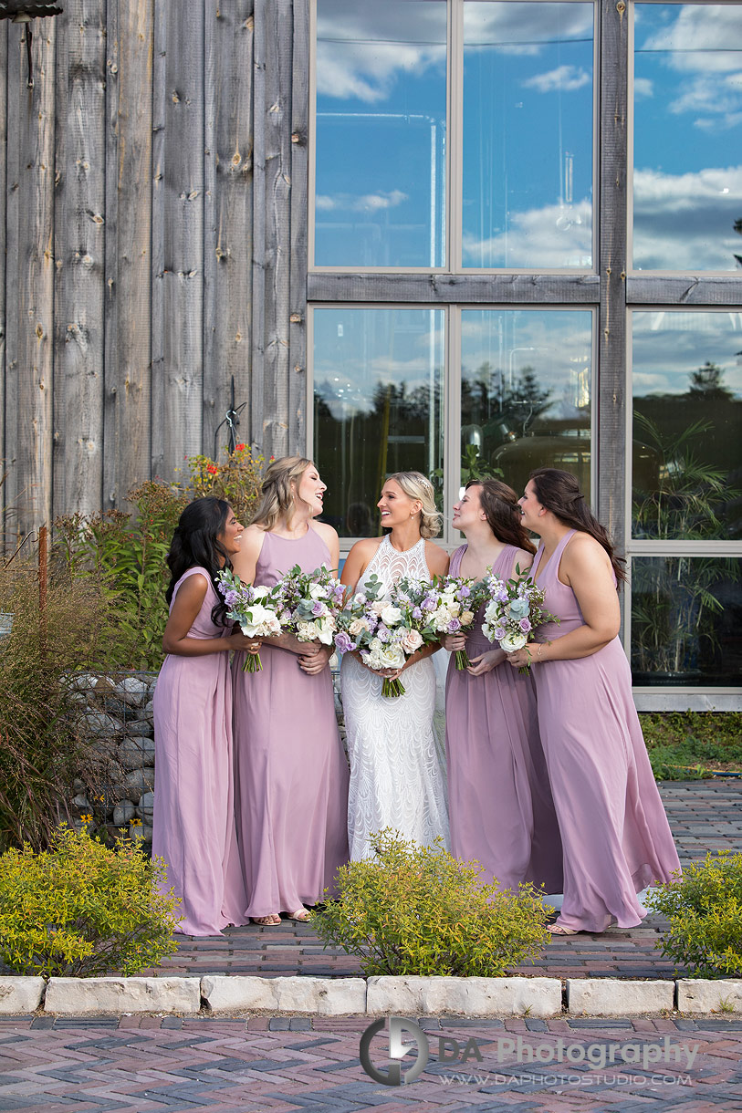 Bridesmaids at Willibald Distillery Wedding