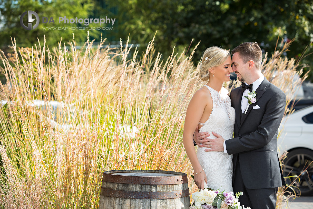 Bride and Groom at Willibald Distillery