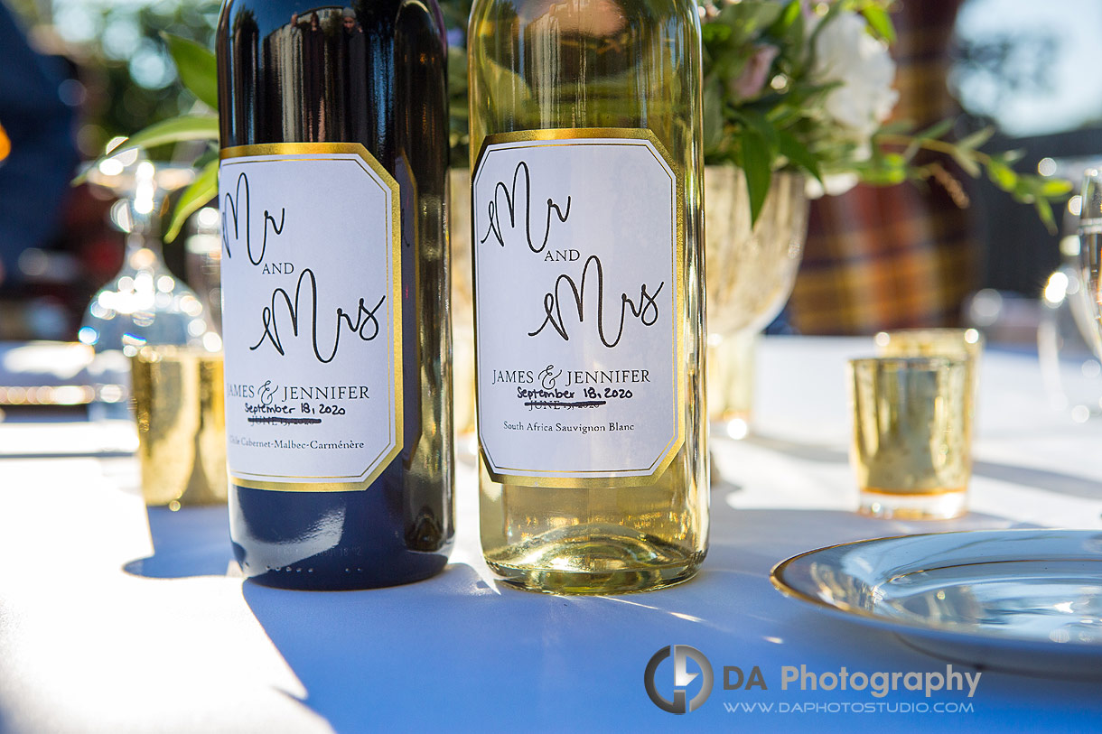 Wine bottle selection with wedding dates updated