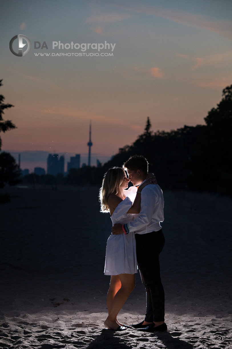 Nighttime Engagement Photography in Toronto