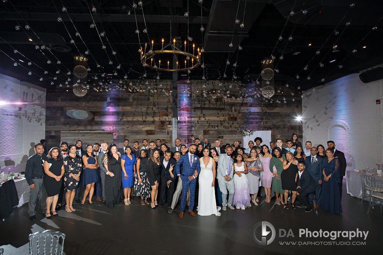 Group Picture of a Bridal party at York Mills Gallery in Toronto 