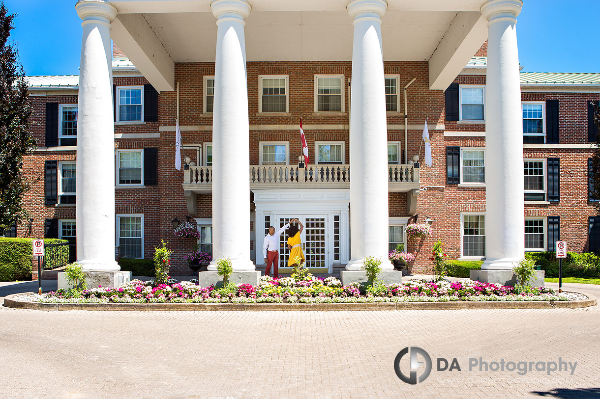 Queen's Landing Hotel Engagement Photography