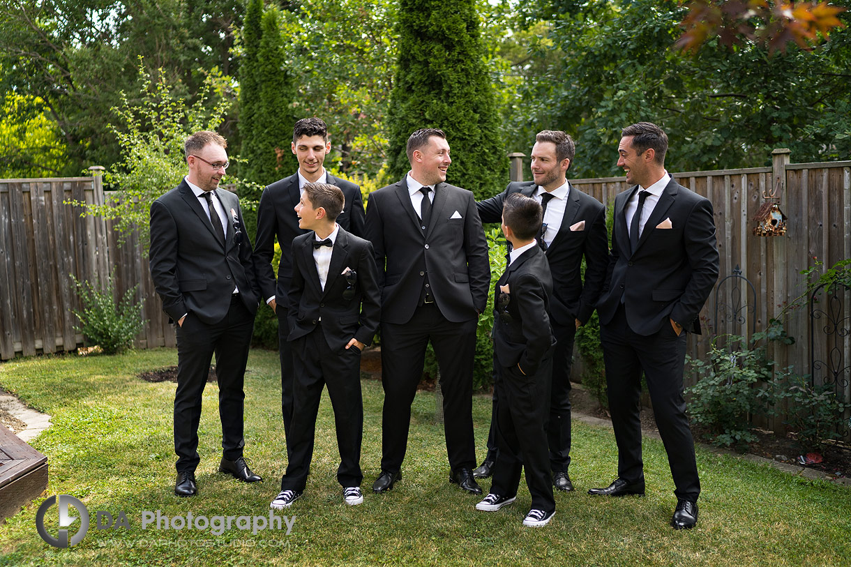 Groom with his Groomsman in Oakville