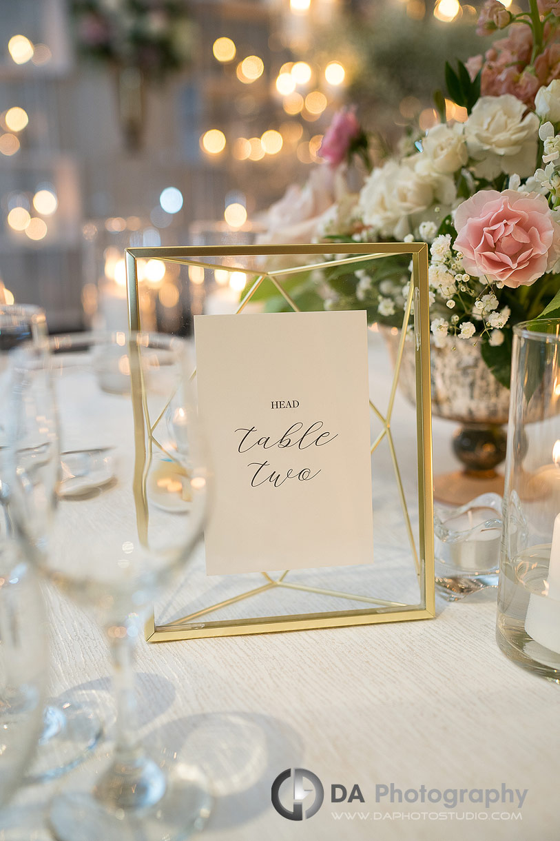 Sign for head table Two by cre8tive studio