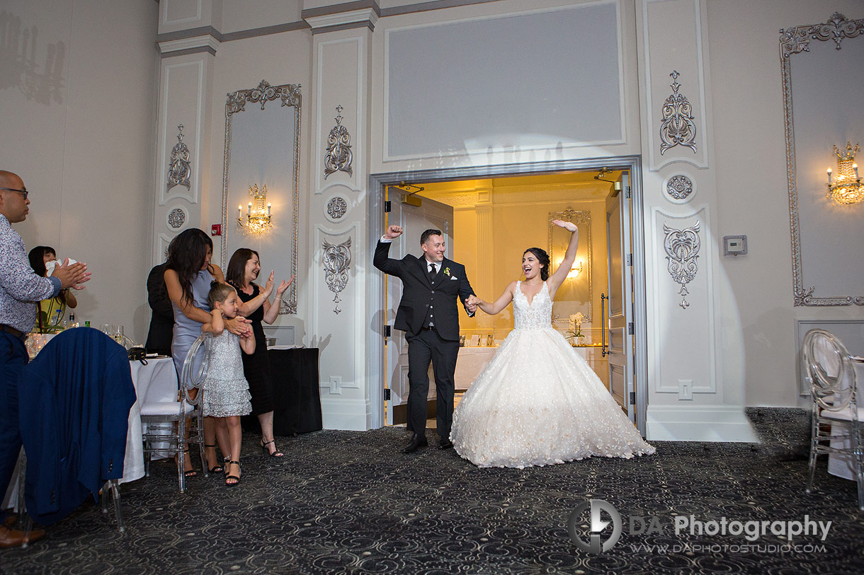 Bride and Groom at The Venetian Banquet Hall in Concord