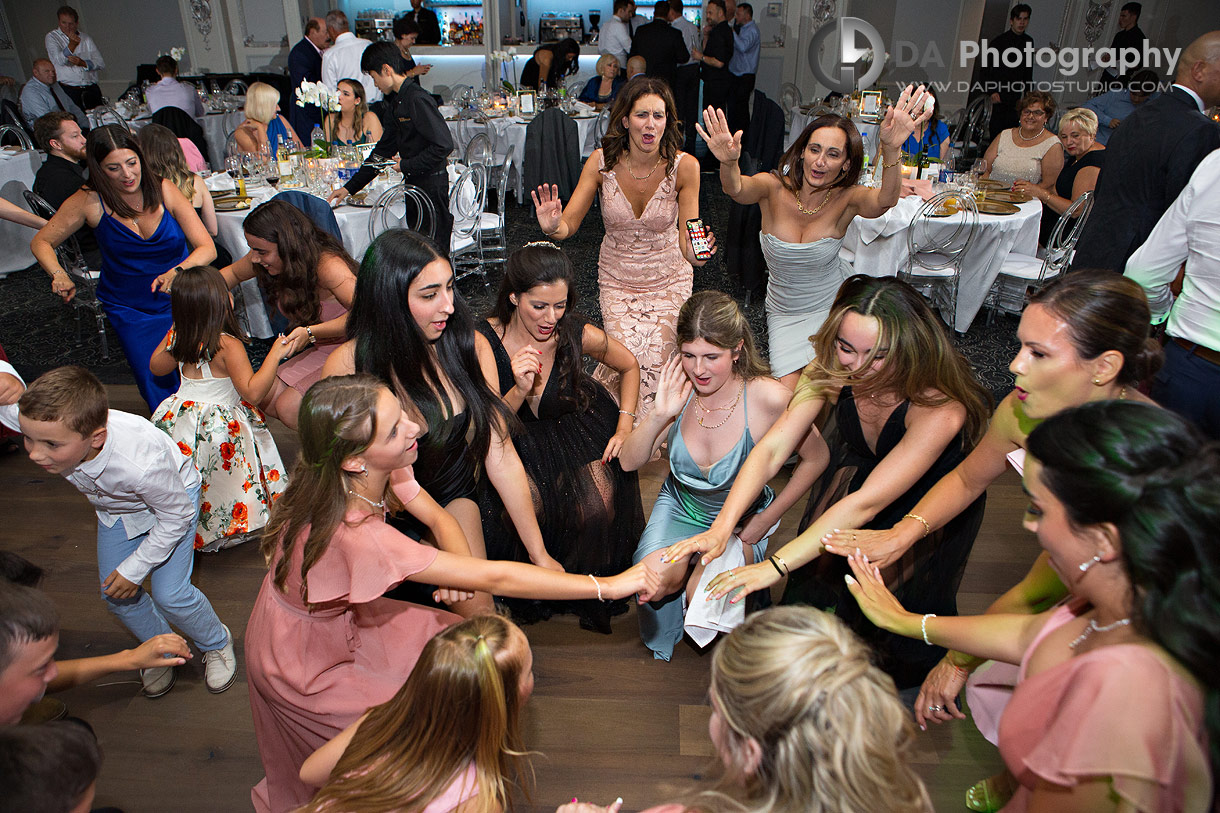 Dance floor and wedding party at The Venetian Banquet Hall