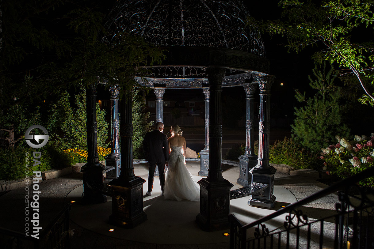 Nighttime photography on a wedding with full moon