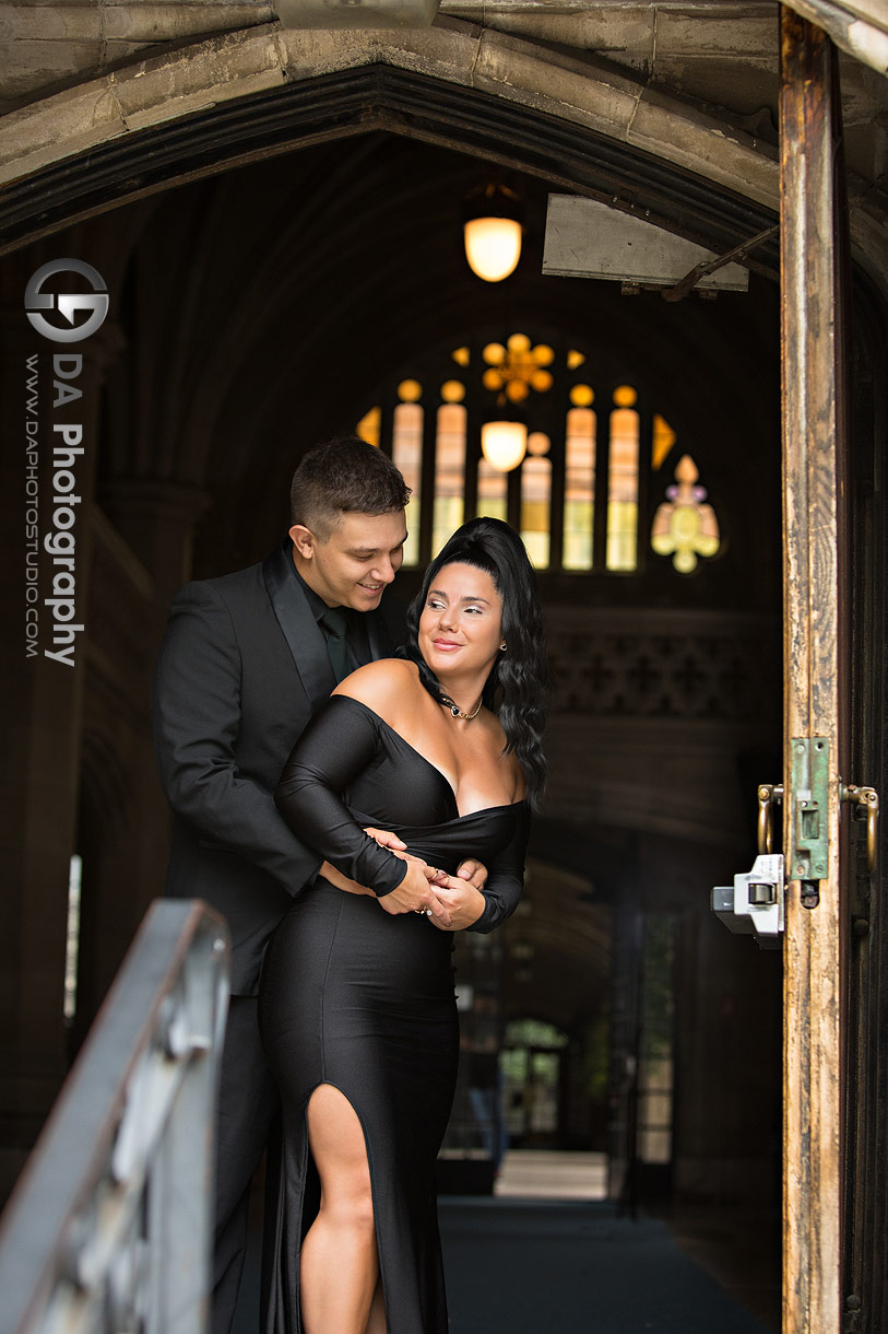 Engagement Photo at Knox College at University of Toronto