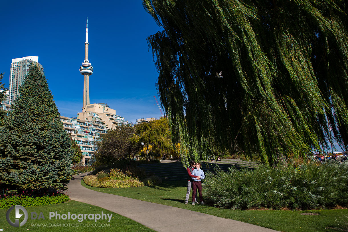 Toronto Music Garden Engagement photographer