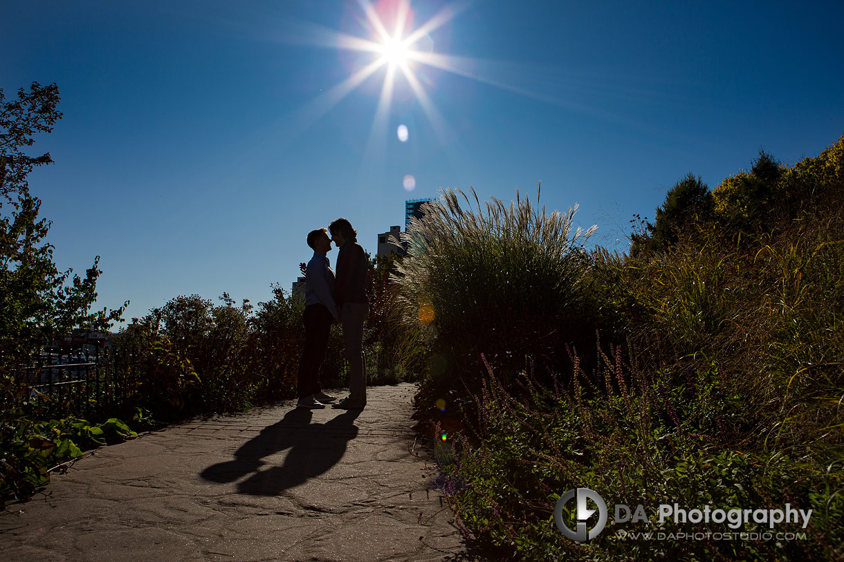 Best proposal photographers at Toronto Music Garden