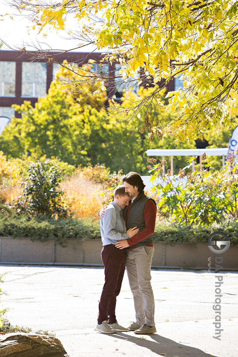 Engagement photography at Toronto Music Garden