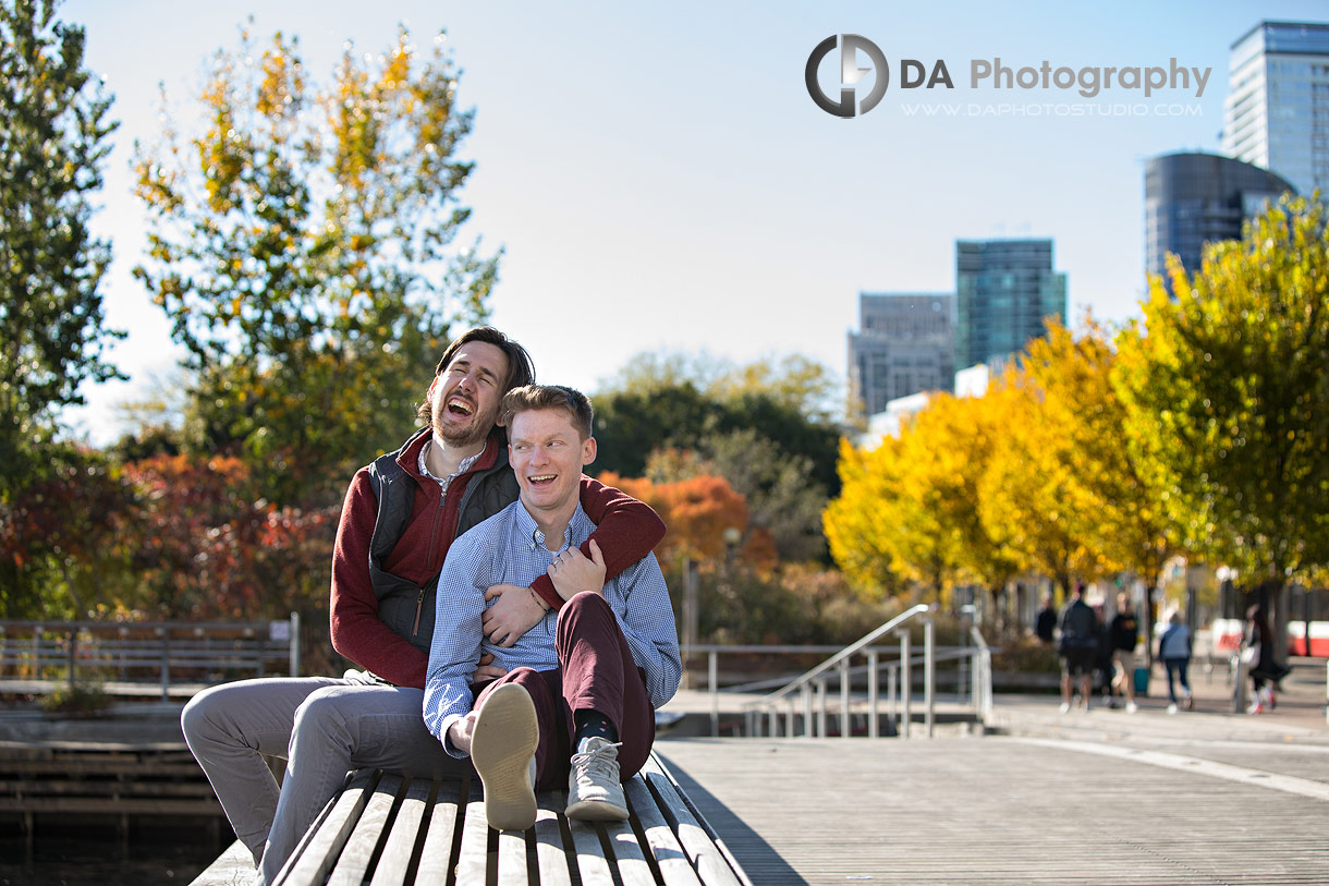 Photo of a same sex couple at Harbourfront Canoe