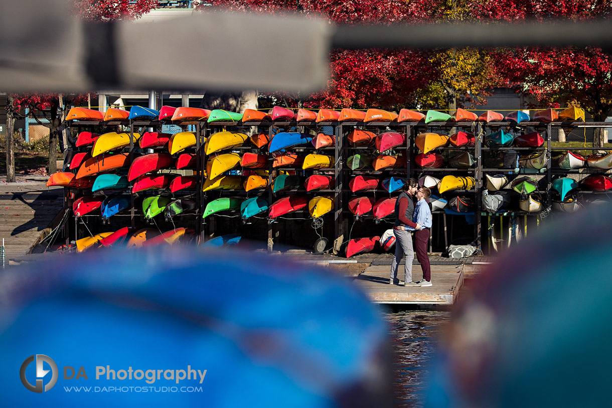 Harbourfront Canoe photo with a same sex couple 